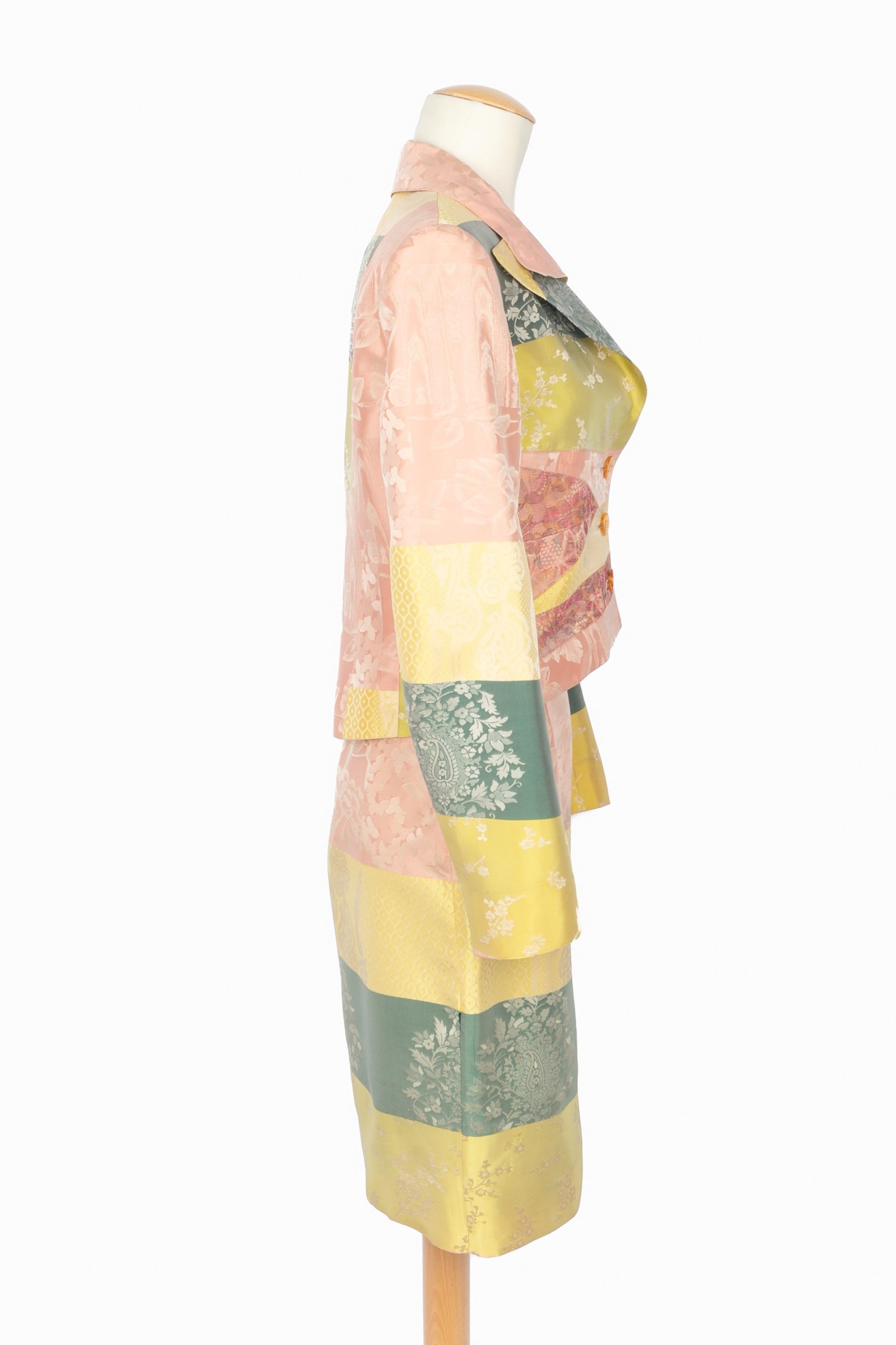 Traje con falda Christian Lacroix Primavera-Verano 1998 en venta 4