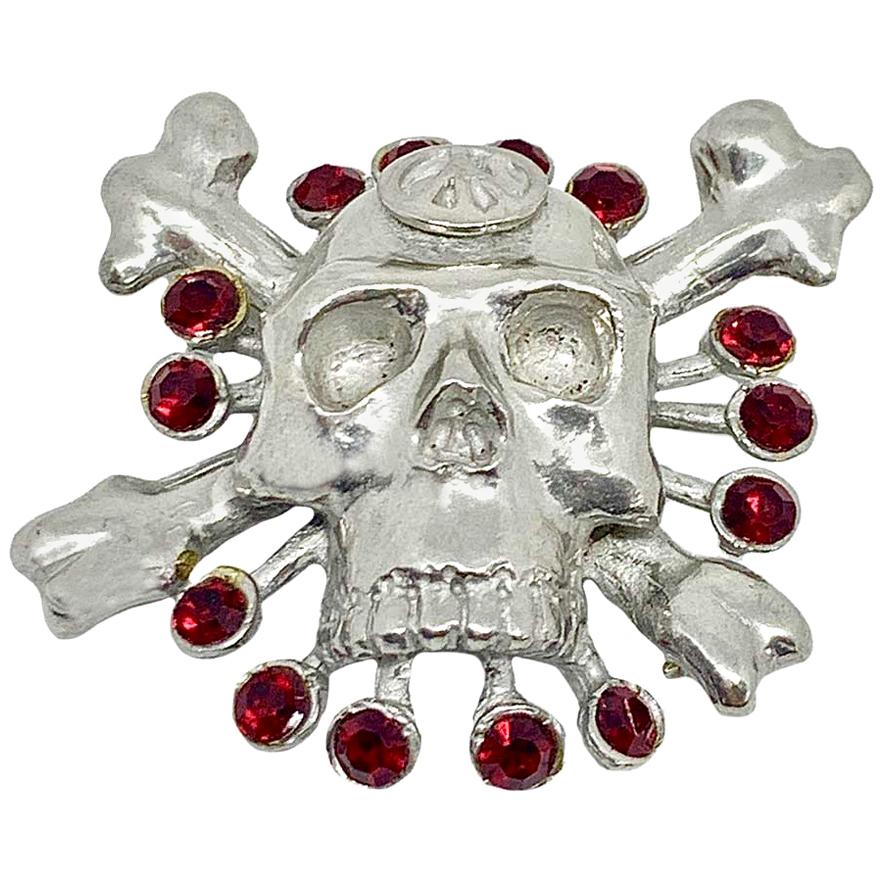 CHRISTIAN LACROIX Skull Brooch 