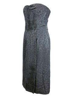 Christian Lacroix Spring 1999 black strapless dress