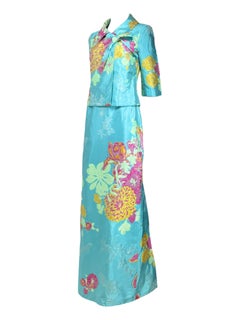 Christian Lacroix Printemps 2000 Ensemble de soie florale