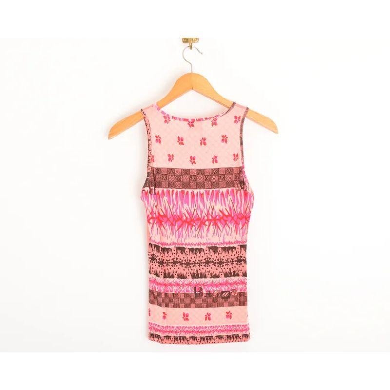 Christian Lacroix Frühjahr/Sommer 1998 Weste Rosa Slogan-Tanktop 1
