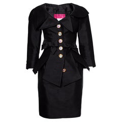Christian Lacroix, twin suit with ribbons and crystal buttons