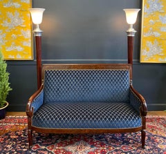Christian Lacroix Upholstered 19th Century Original French Empire Settee
