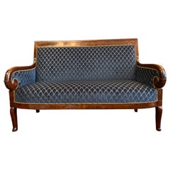 Christian Lacroix Upholstered 19th Century Original French Empire Settee