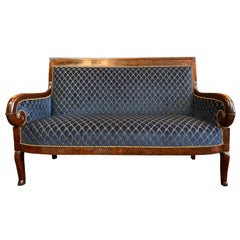 Christian Lacroix Upholstered 19th Century Original French Empire Settee