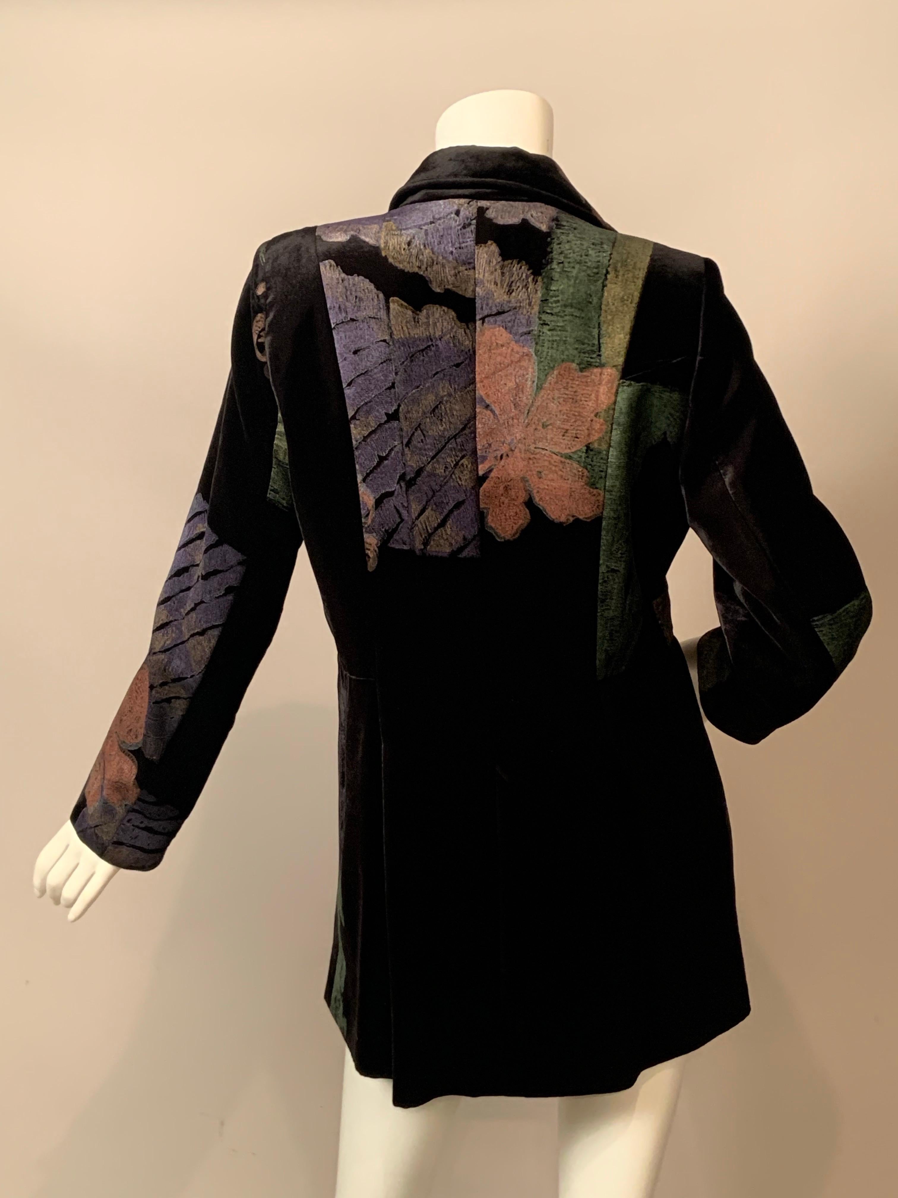 Christian Lacroix Veste en velours avec des designs/One au pochoir à la manière de Fortuny en vente 6