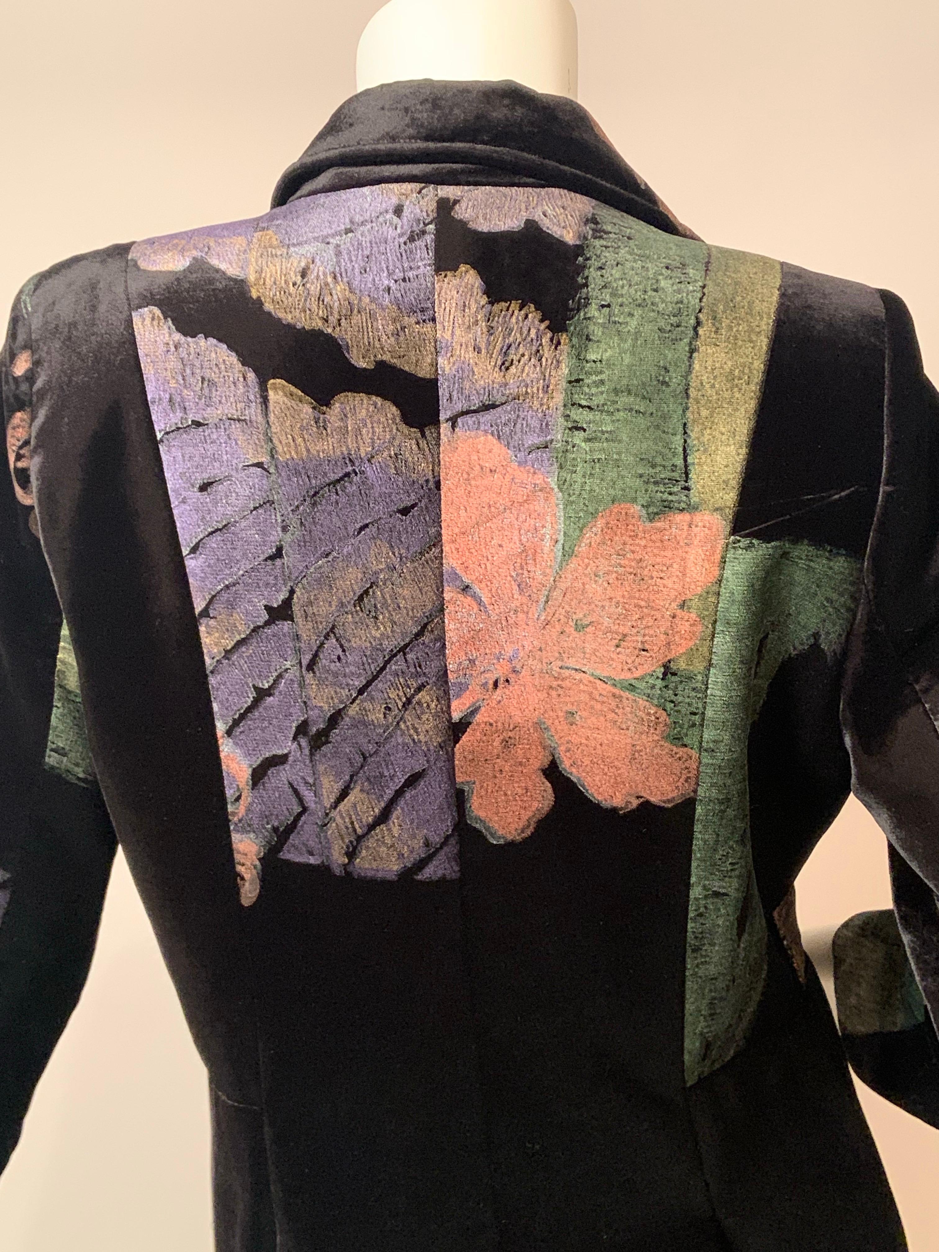 Christian Lacroix Veste en velours avec des designs/One au pochoir à la manière de Fortuny en vente 7
