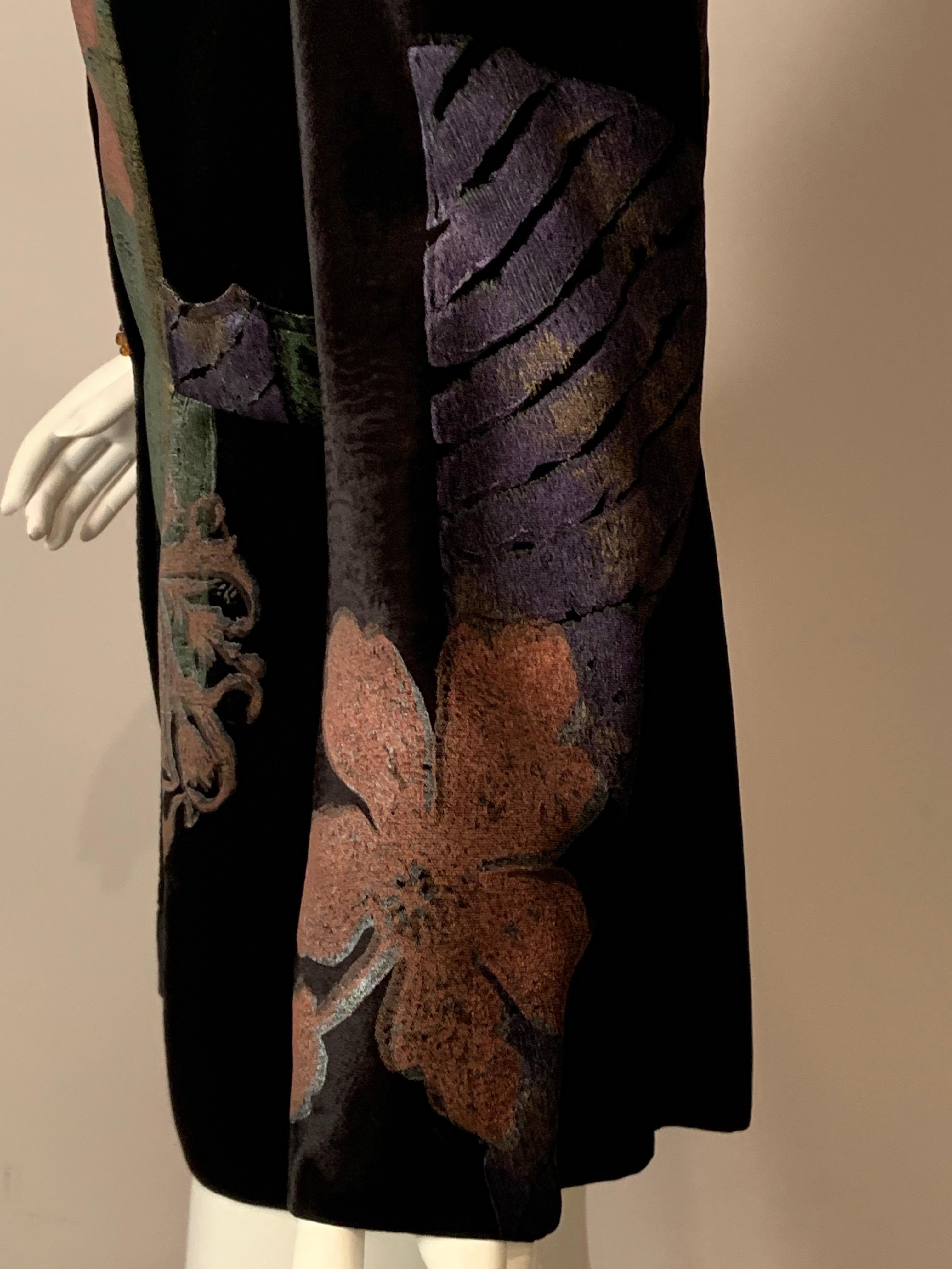 Christian Lacroix Veste en velours avec des designs/One au pochoir à la manière de Fortuny en vente 1