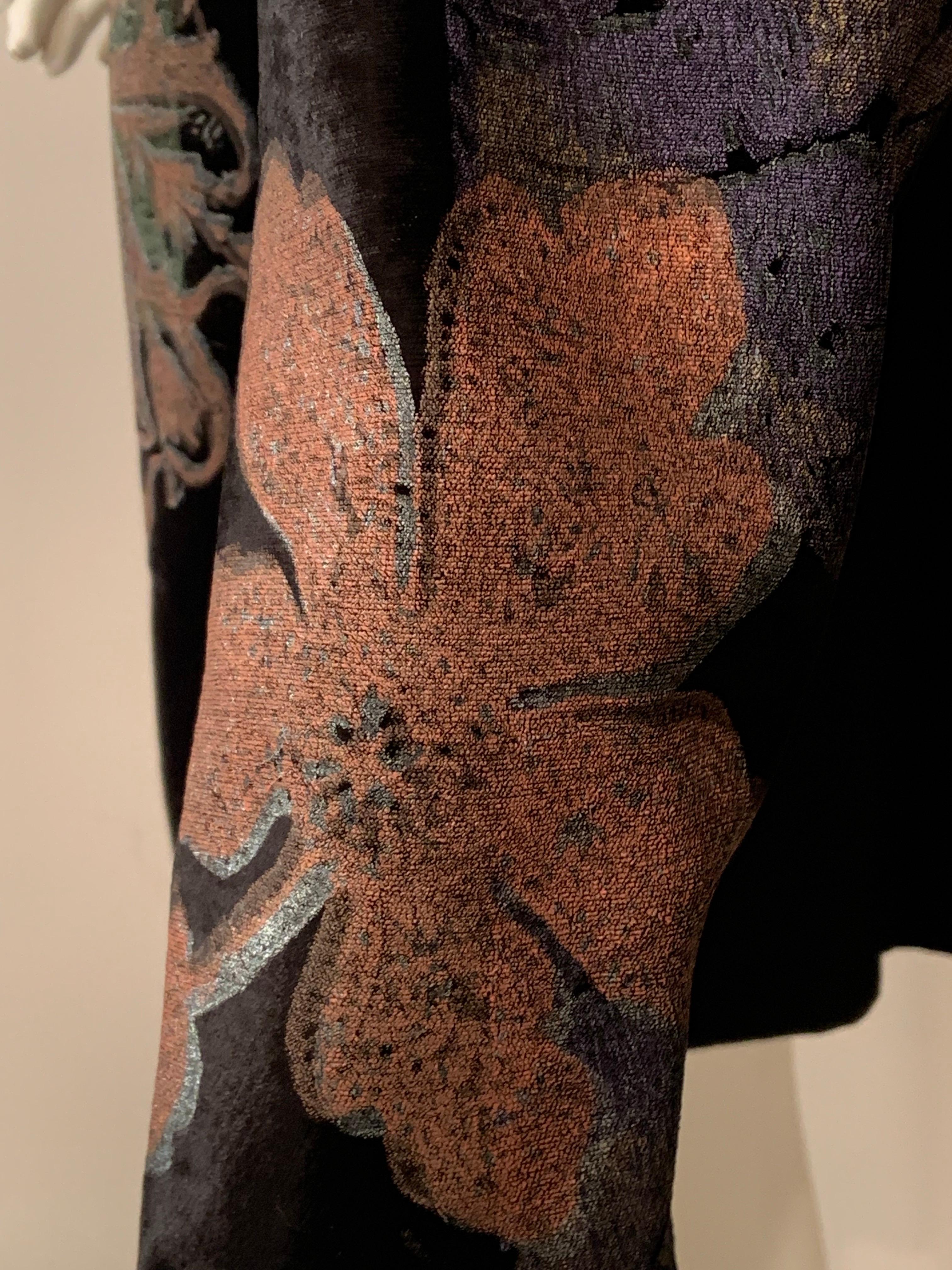 Christian Lacroix Veste en velours avec des designs/One au pochoir à la manière de Fortuny en vente 2