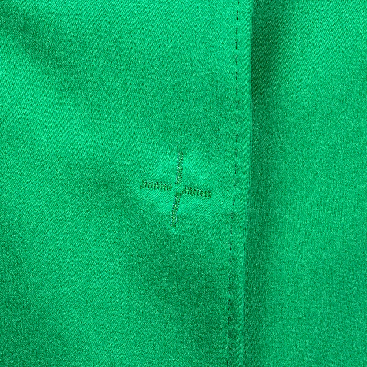 CHRISTIAN LACROIX Vert Vif green cotton SATIN CLASSIC Coat Jacket 38 S 1