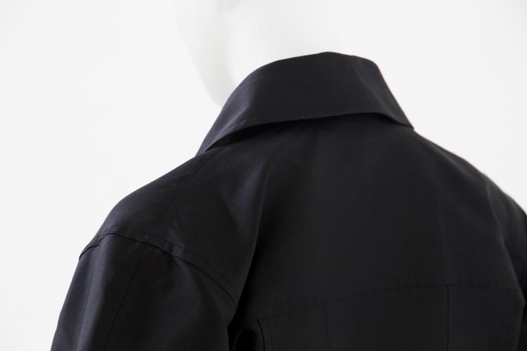 Christian Lacroix Vintage Black Jacket w Shoulder Pads For Sale 3