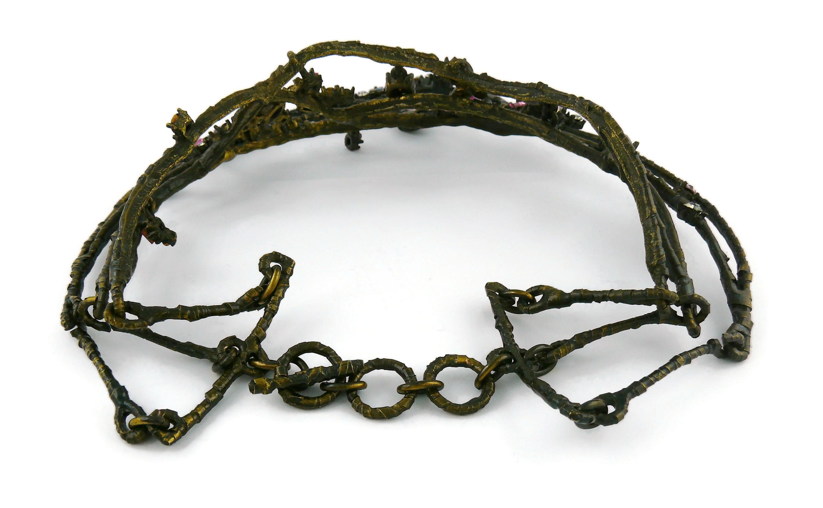 Christian Lacroix Vintage Branches Design Choker Necklace For Sale 6
