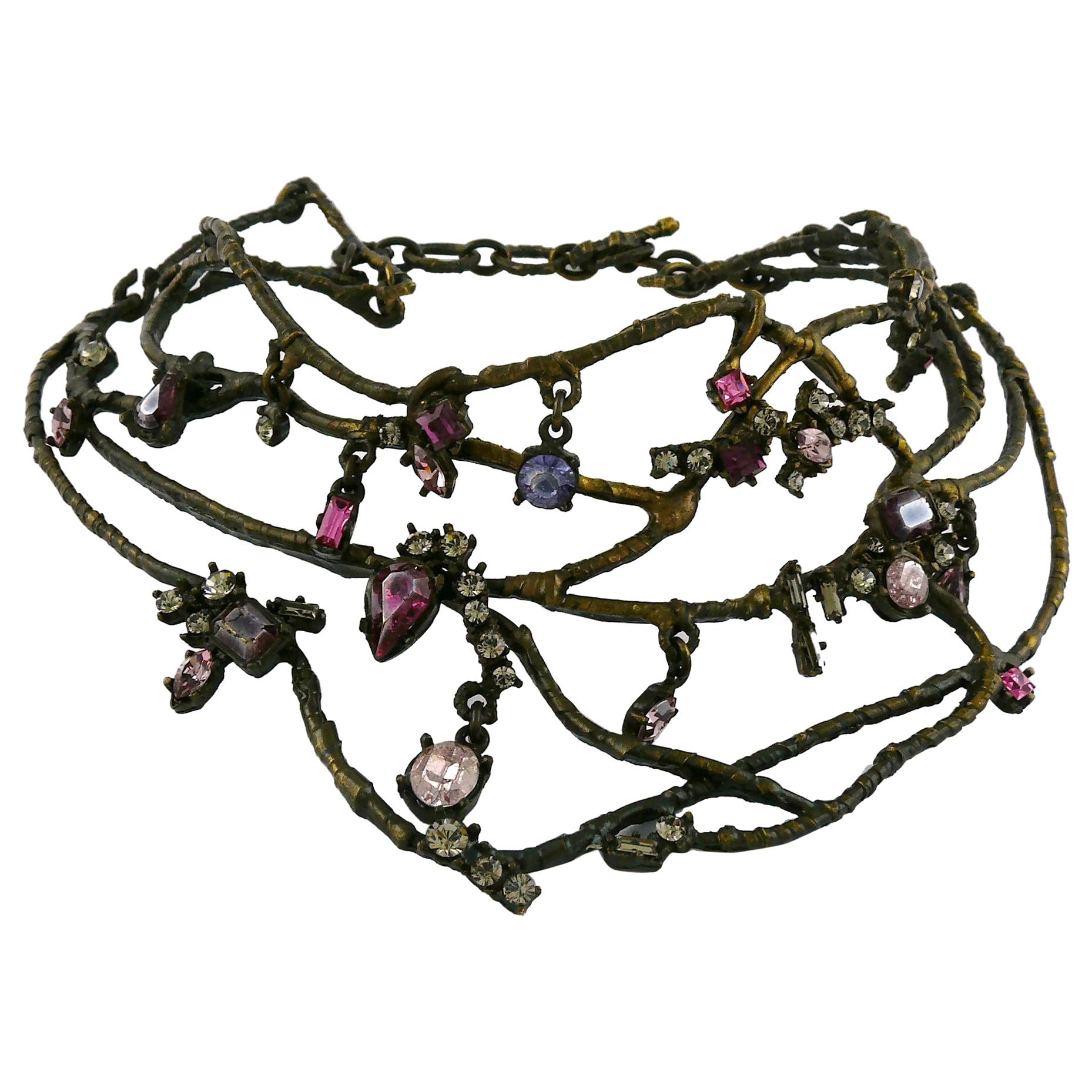 Christian Lacroix Vintage Branches Design Choker Necklace