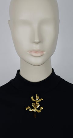 CHRISTIAN LACROIX Vintage Camargue Cross Brooch