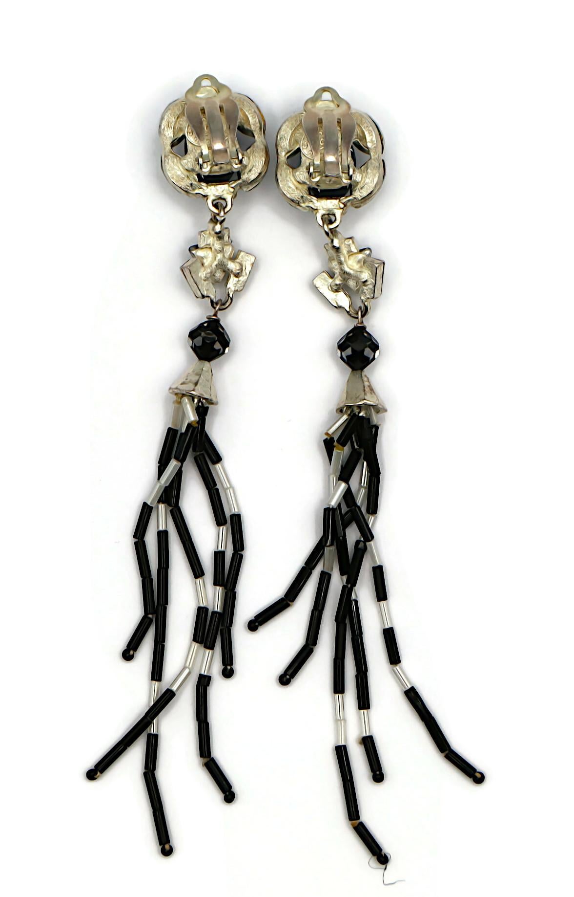 CHRISTIAN LACROIX Vintage Celestial Dangling Earrings For Sale 2