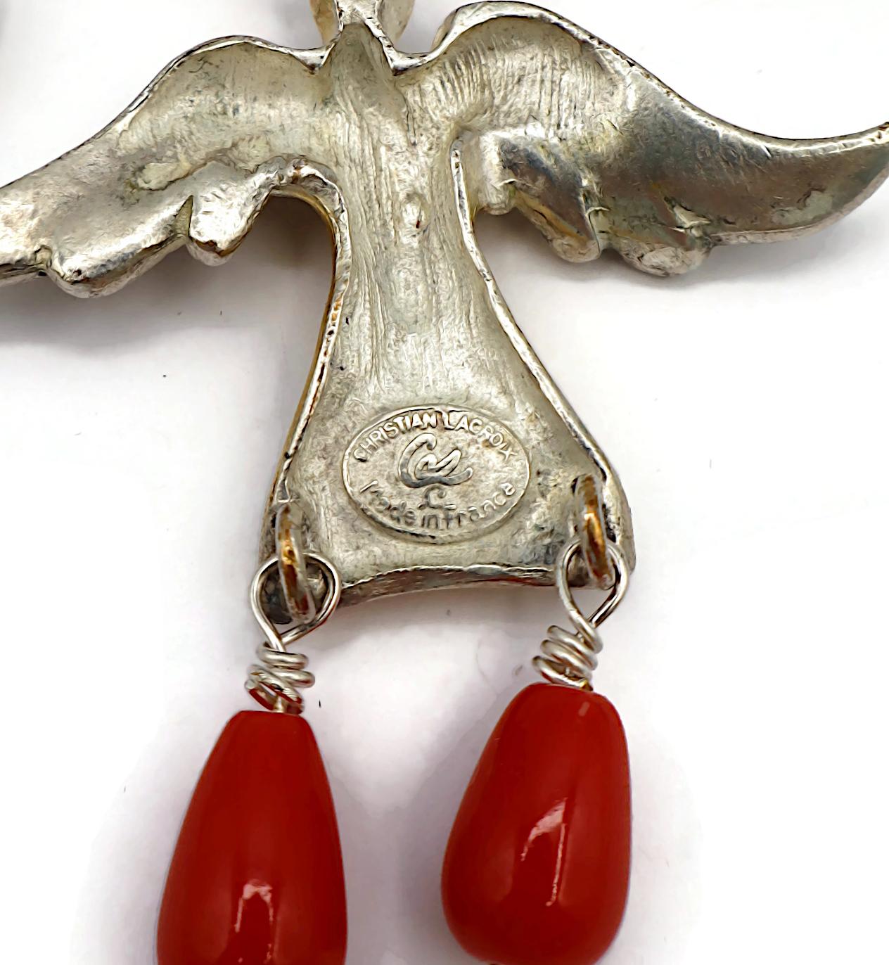 CHRISTIAN LACROIX Vintage Charm Necklace For Sale 8