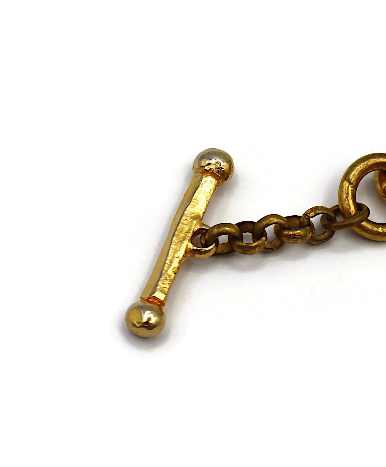 CHRISTIAN LACROIX Vintage Charm Necklace For Sale 10