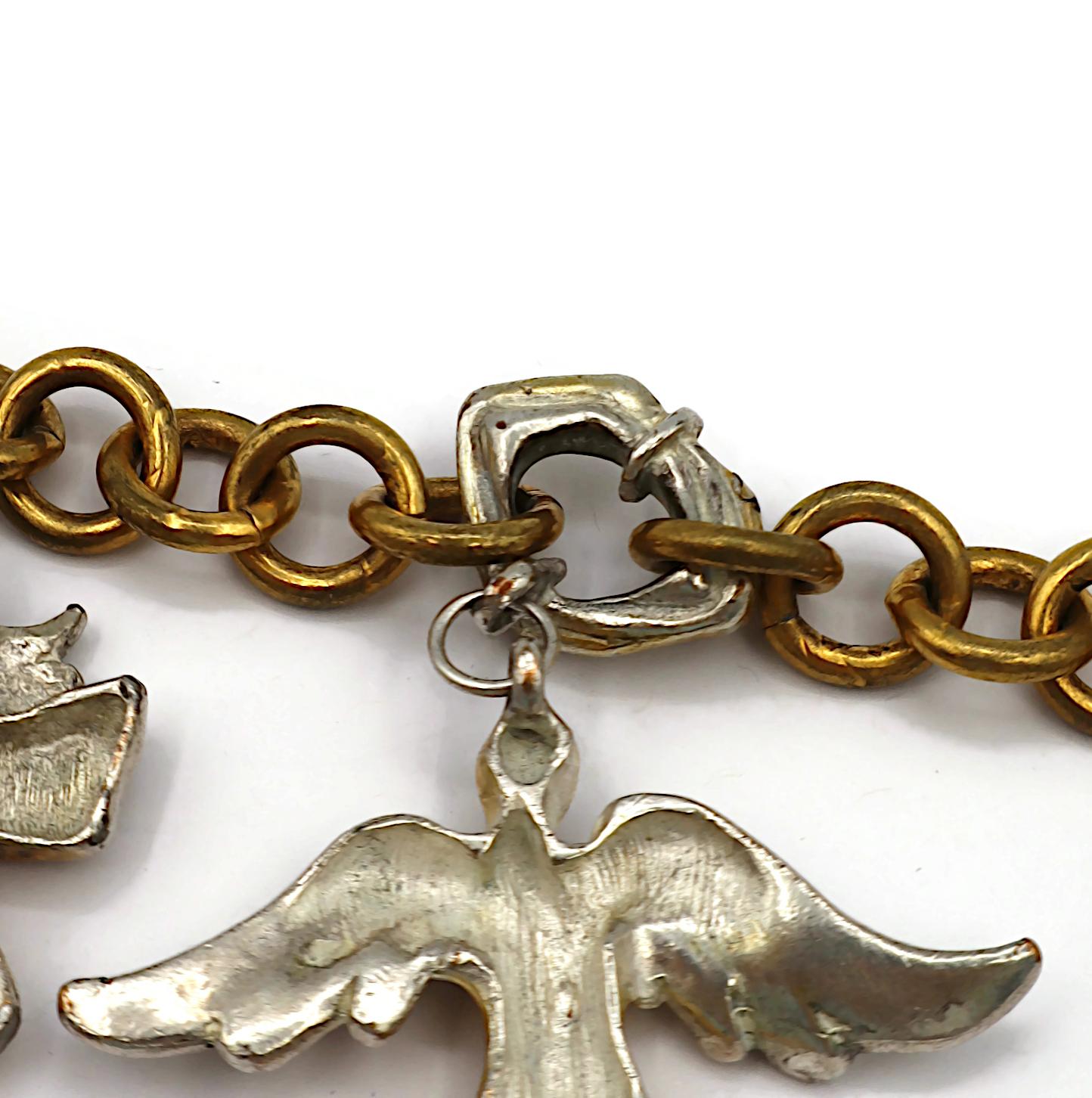 CHRISTIAN LACROIX Vintage Charm Necklace For Sale 14