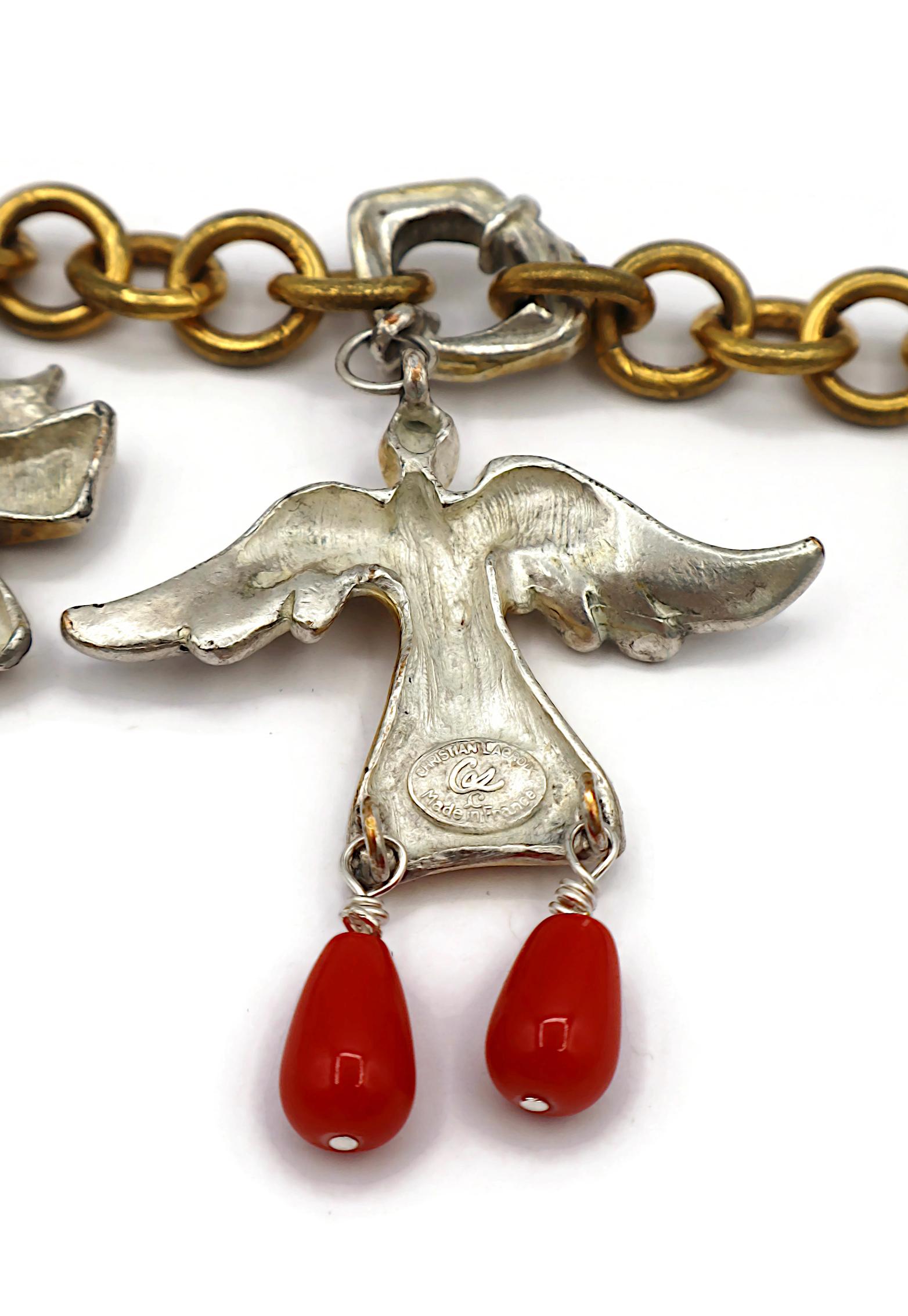 CHRISTIAN LACROIX Vintage Charm Necklace For Sale 15