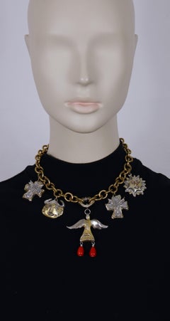 CHRISTIAN LACROIX Collier à breloques vintage