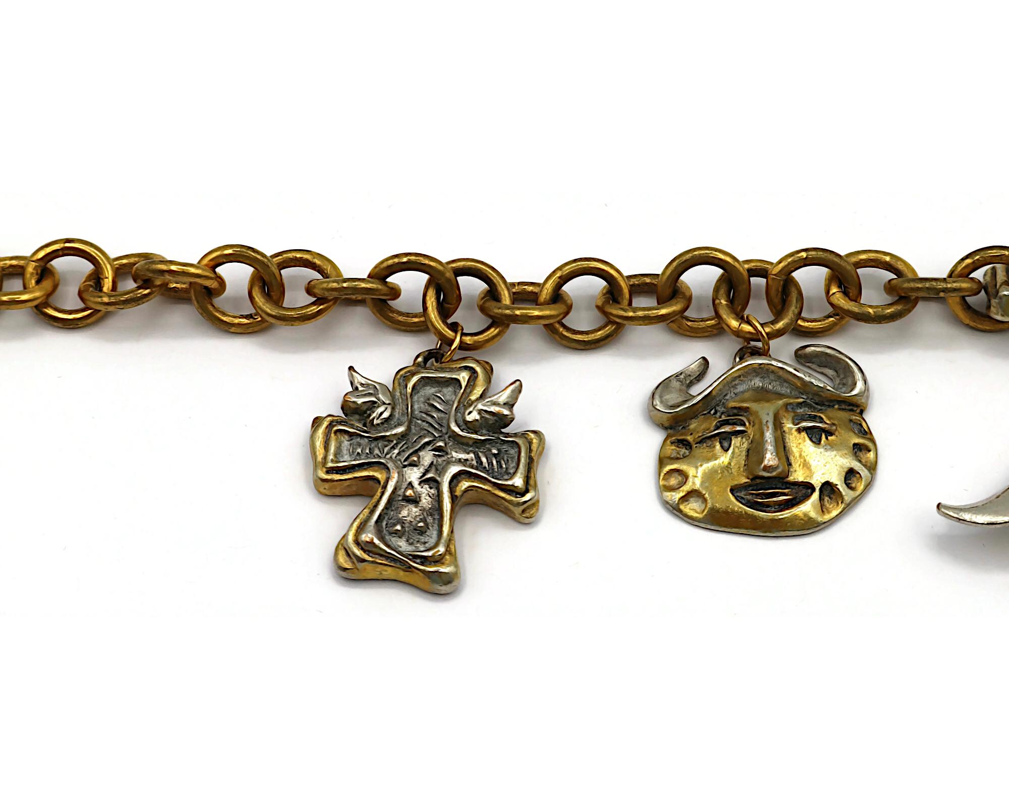 CHRISTIAN LACROIX Vintage Charm Necklace For Sale 1