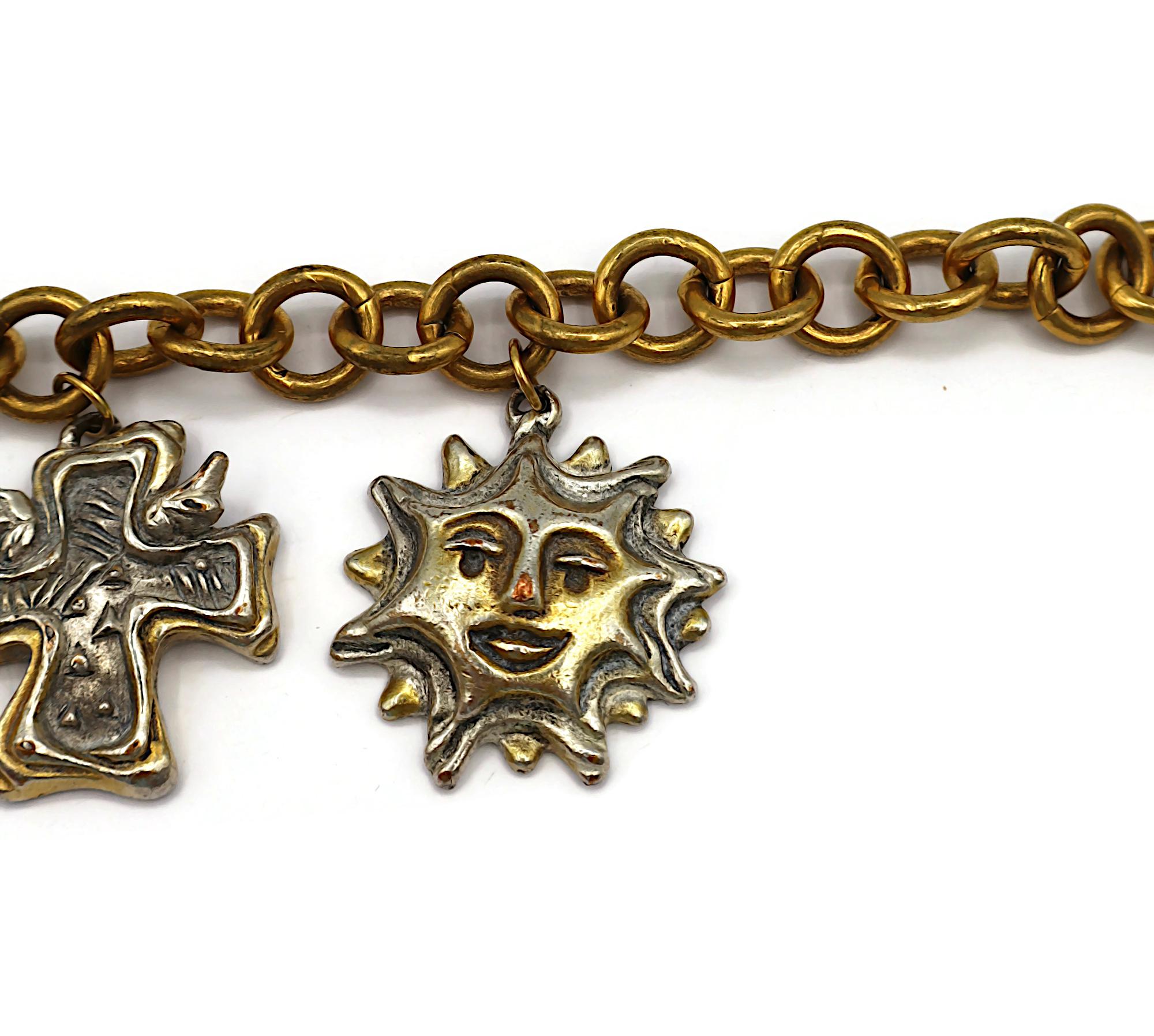 CHRISTIAN LACROIX Vintage Charm Necklace For Sale 4