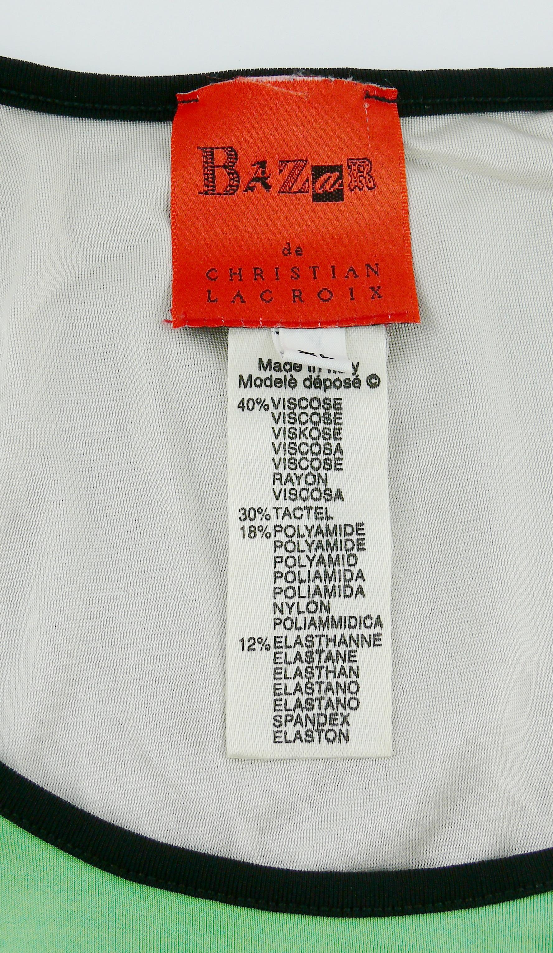 Christian Lacroix Vintage Maxi-Spitzenkleid mit Korsettdruck im Angebot 1