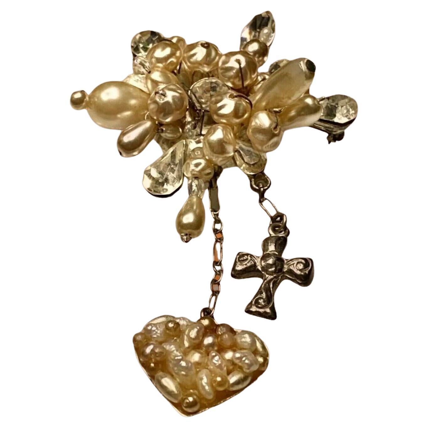 CHRISTIAN LACROIX vintage cross at 1stDibs
