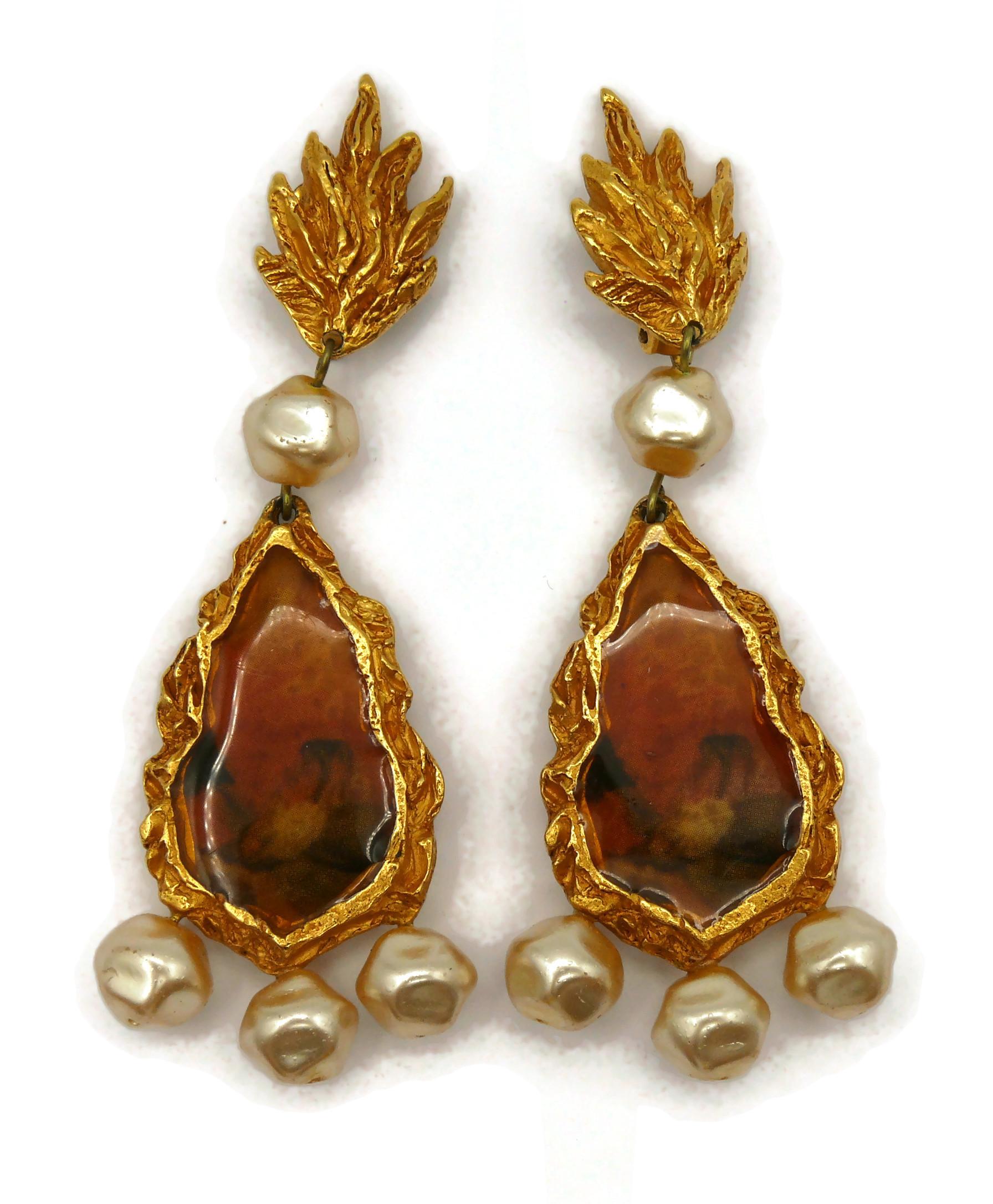 CHRISTIAN LACROIX Boucles d'oreilles pendantes vintage Pour femmes en vente