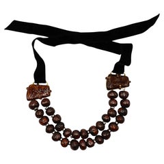 CHRISTIAN LACROIX Vintage Double‑Strand Beaded Necklace