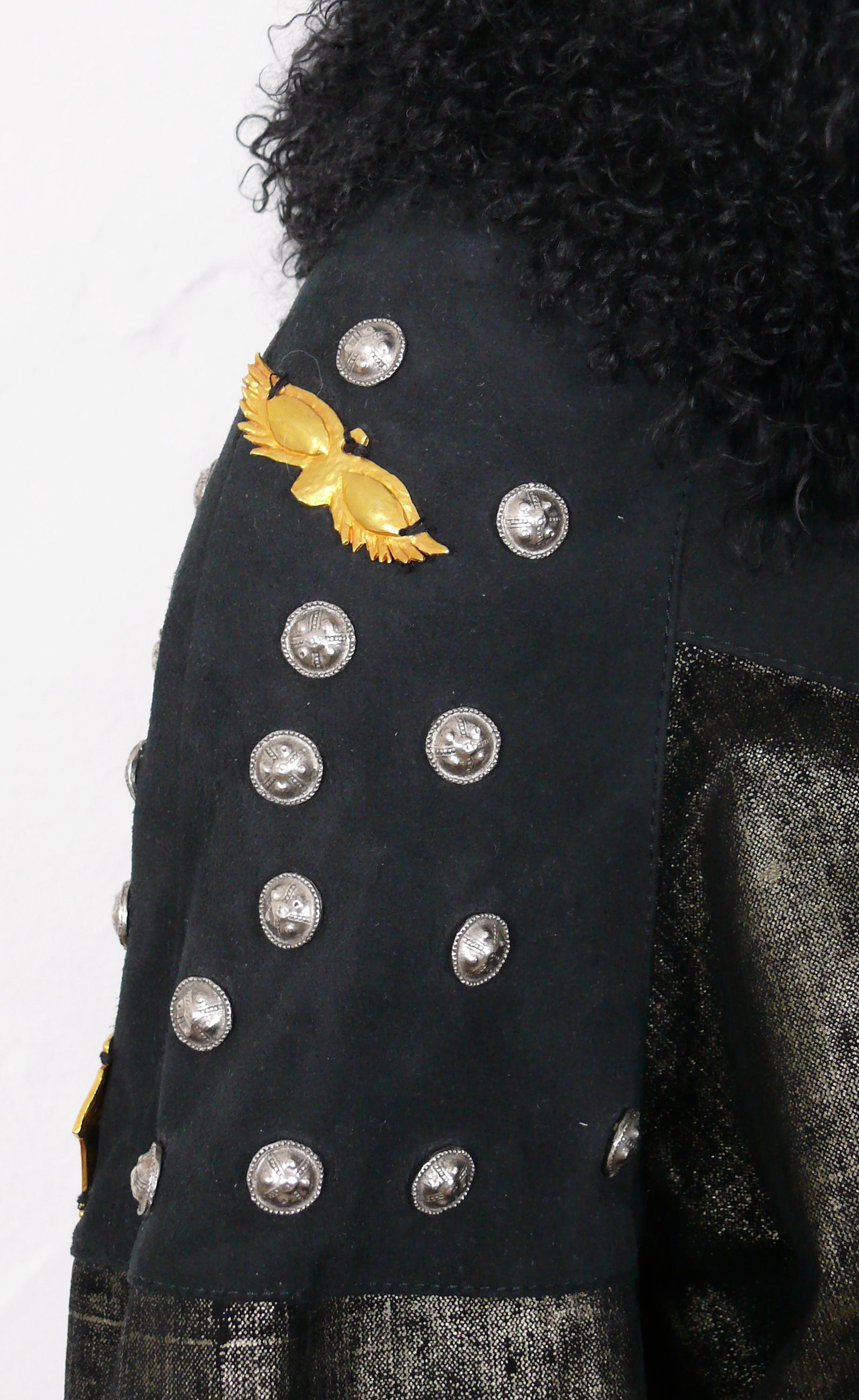 Christian Lacroix Vintage Embellished Poncho Coat For Sale 5