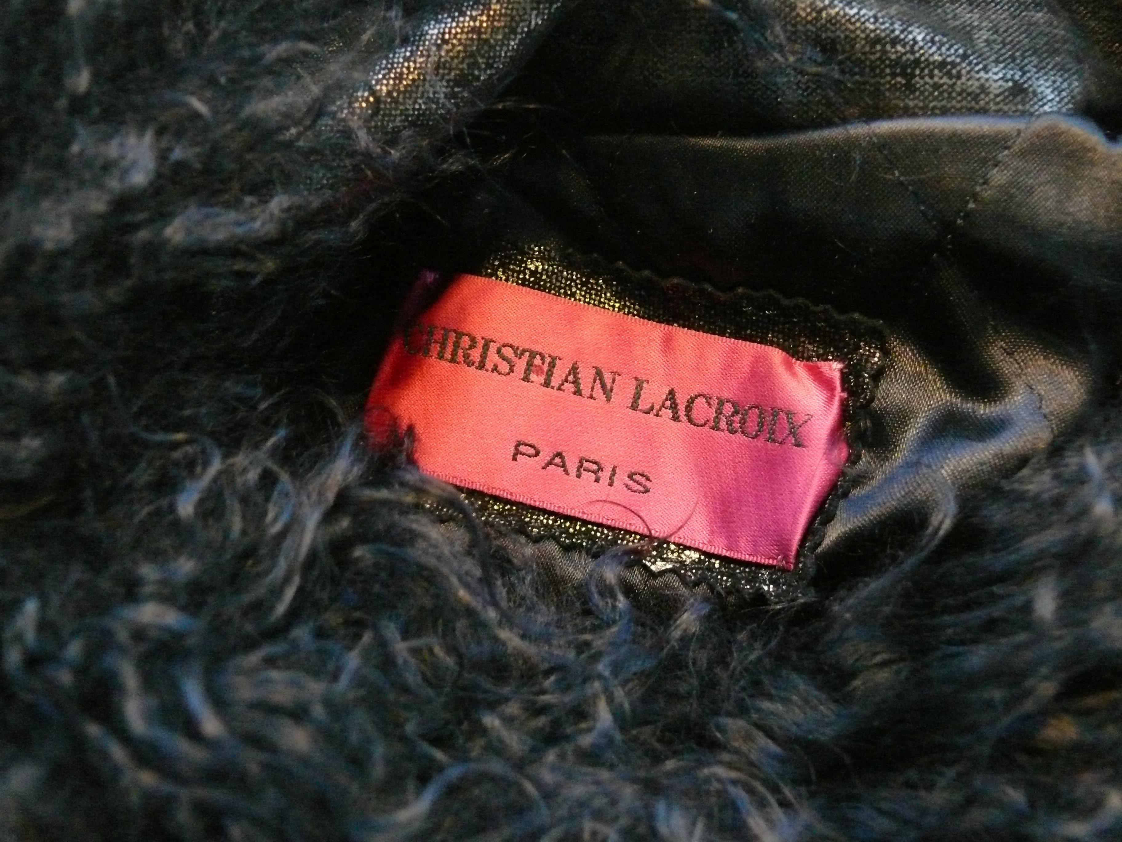 Christian Lacroix Vintage Embellished Poncho Coat For Sale 10