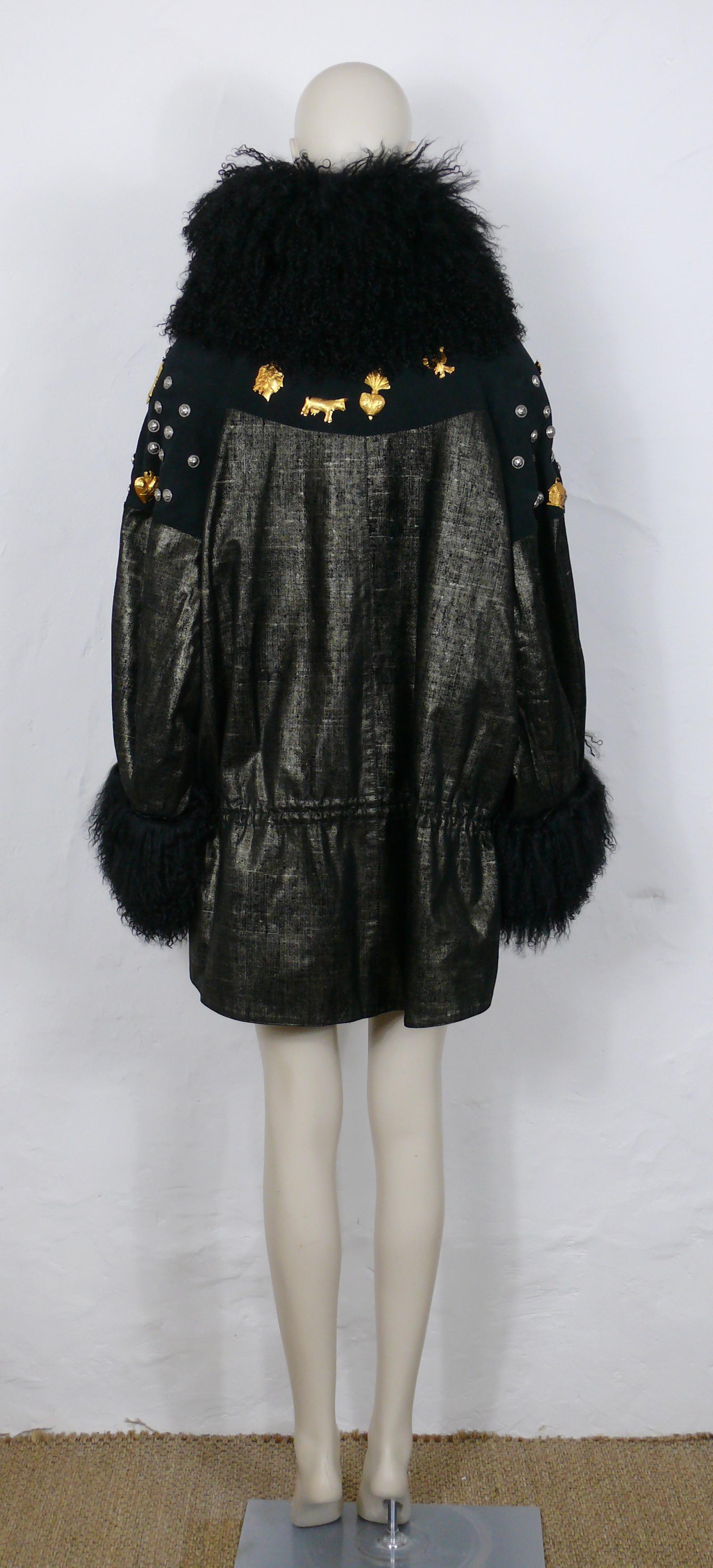 Christian Lacroix Vintage Embellished Poncho Coat For Sale 3