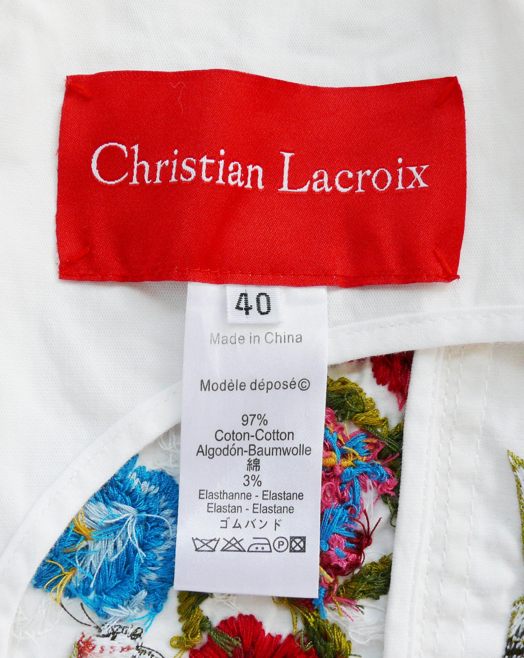 Christian Lacroix Vintage Embroidered Vest For Sale 1