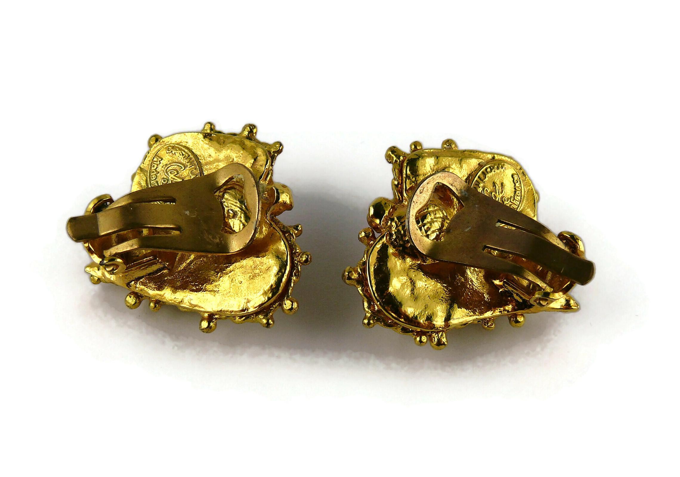 Christian Lacroix Vintage Ohrclips mit Herzumrandung, Vintage im Angebot 2