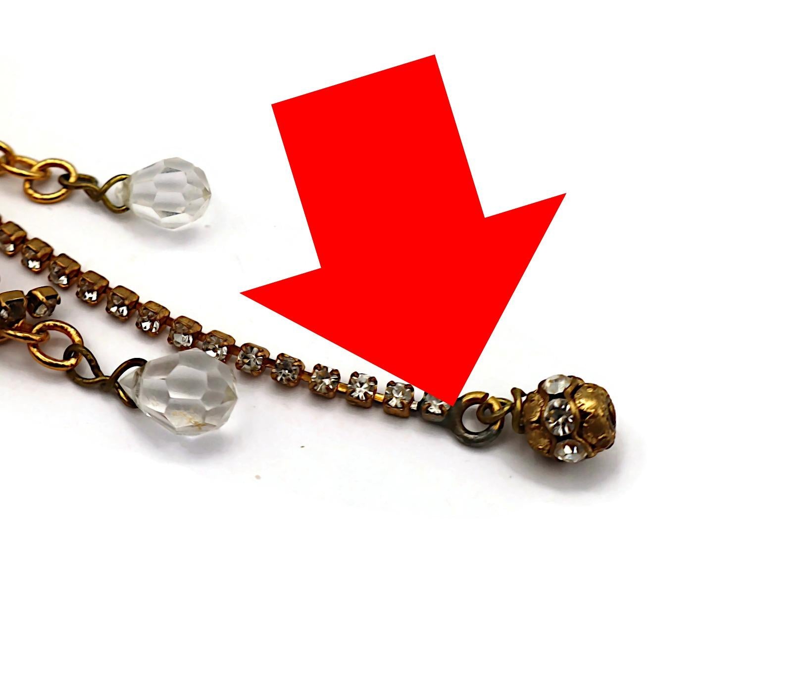 CHRISTIAN LACROIX Vintage Floral Dangle Earrings For Sale 14
