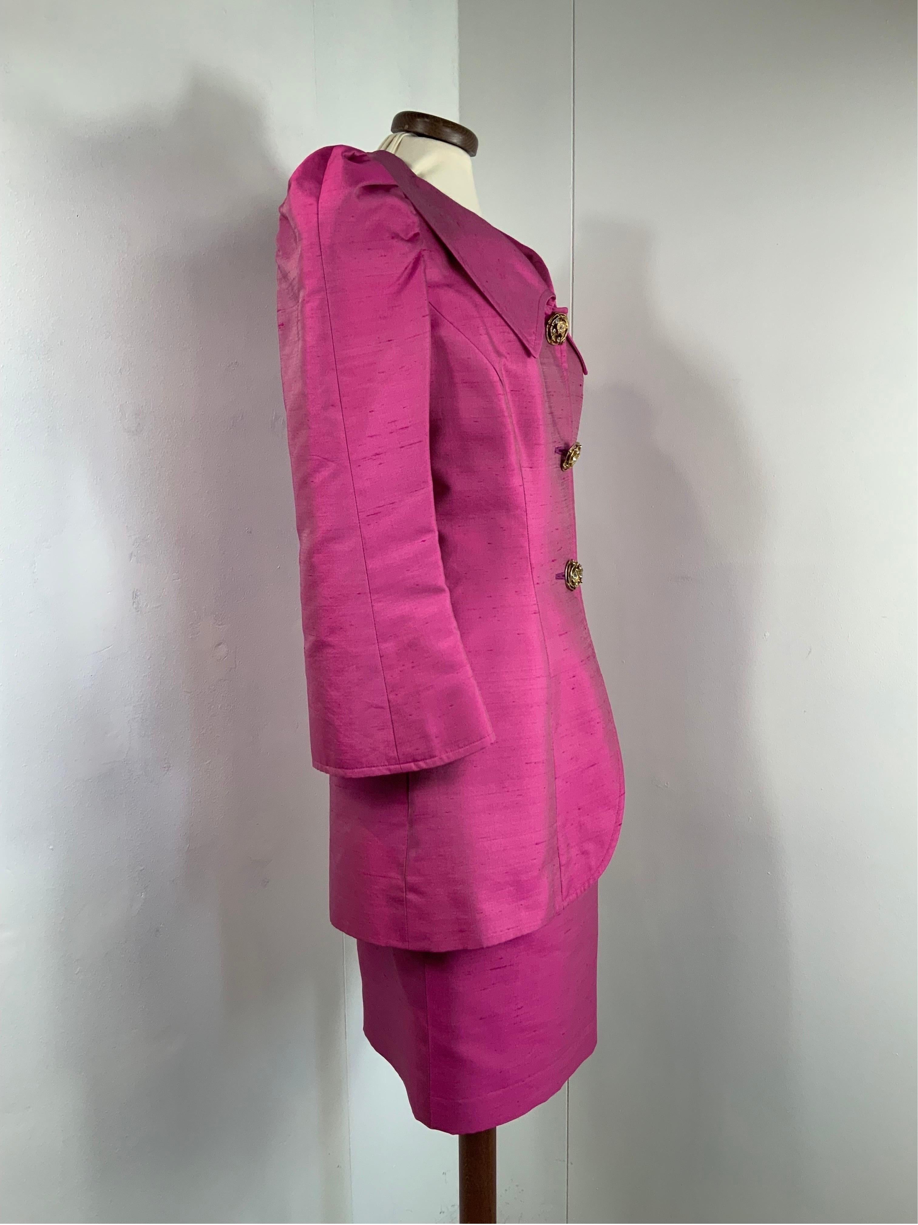 Christian Lacroix vintage fucsia suit  In Excellent Condition In Carnate, IT