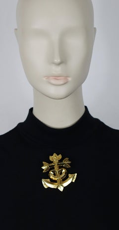 CHRISTIAN LACROIX Broche Cruz Camarguaise Vintage Dorado