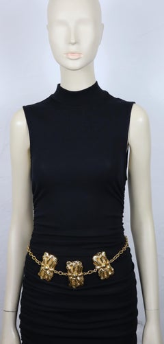 CHRISTIAN LACROIX Vintage Gold Tone Chain Belt