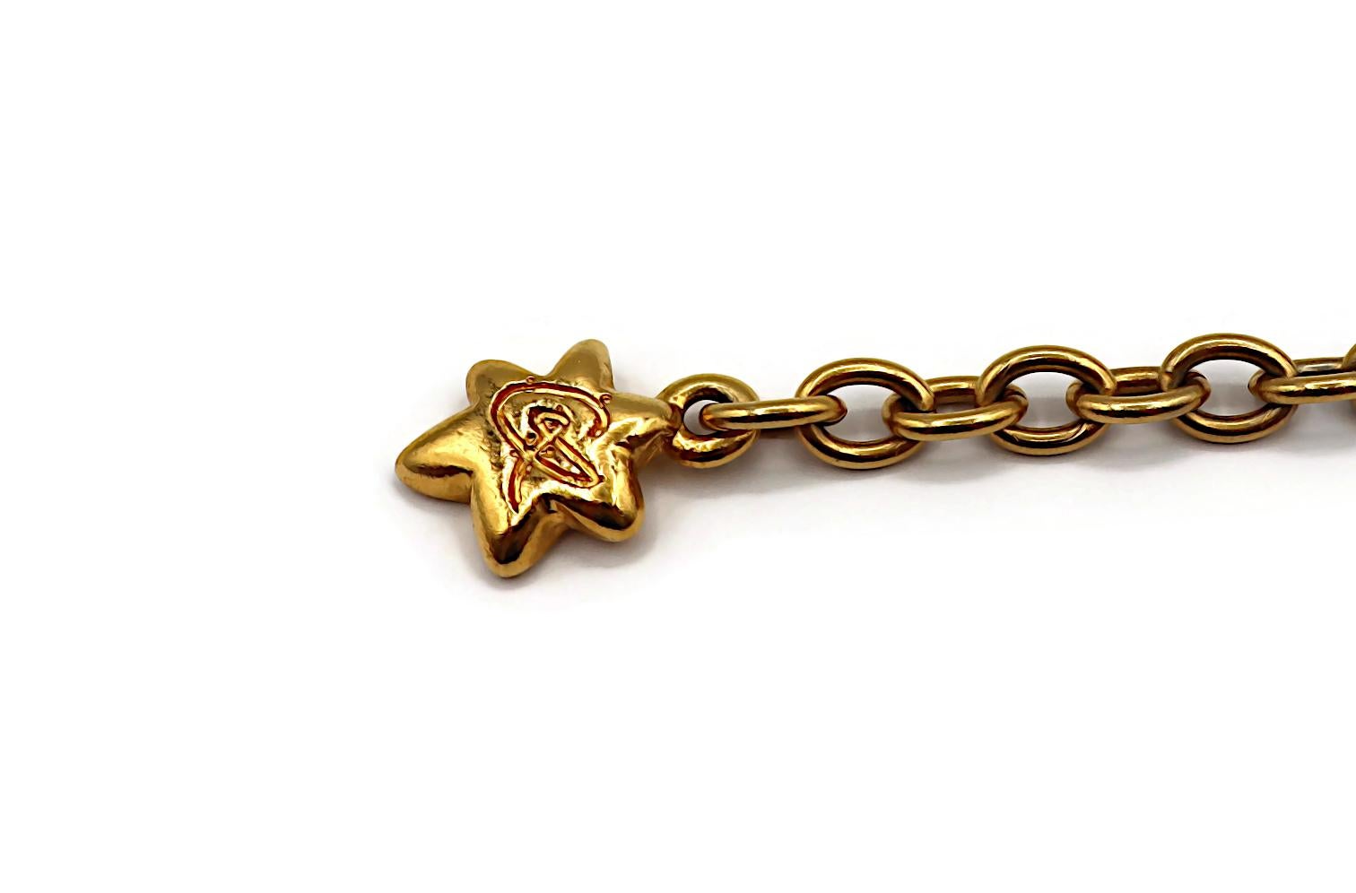 Women's CHRISTIAN LACROIX Vintage Gold Tone Chain Belt For Sale