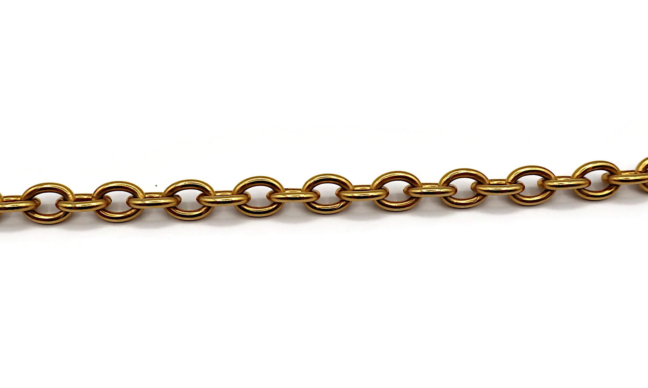 CHRISTIAN LACROIX Vintage Gold Tone Chain Belt For Sale 3