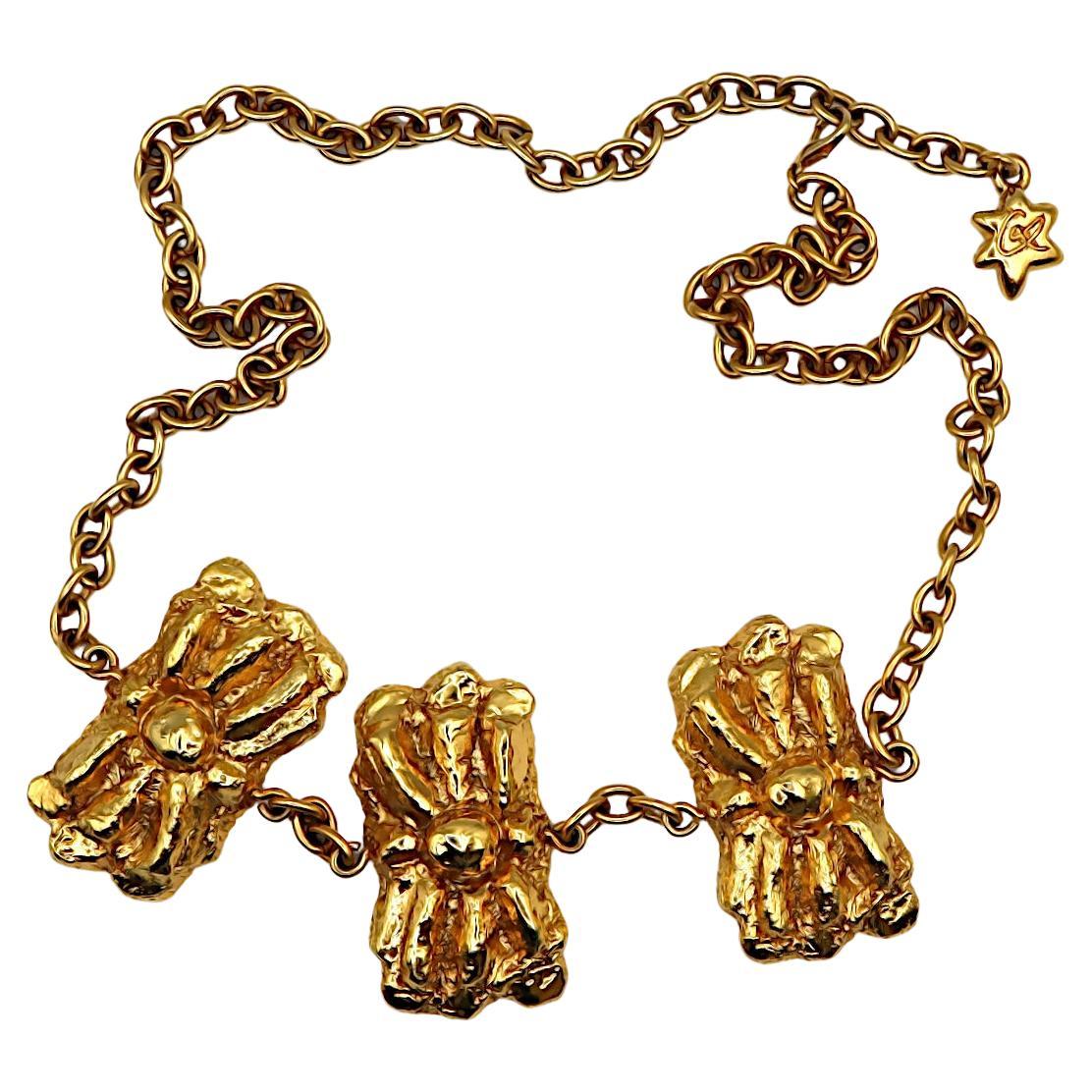 CHRISTIAN LACROIX Vintage Gold Tone Chain Belt