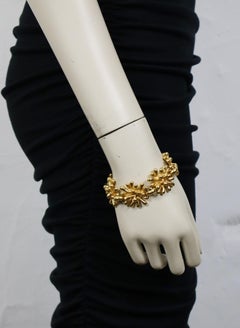 CHRISTIAN LACROIX Vintage Gold-Tone Splash Link Bracelet