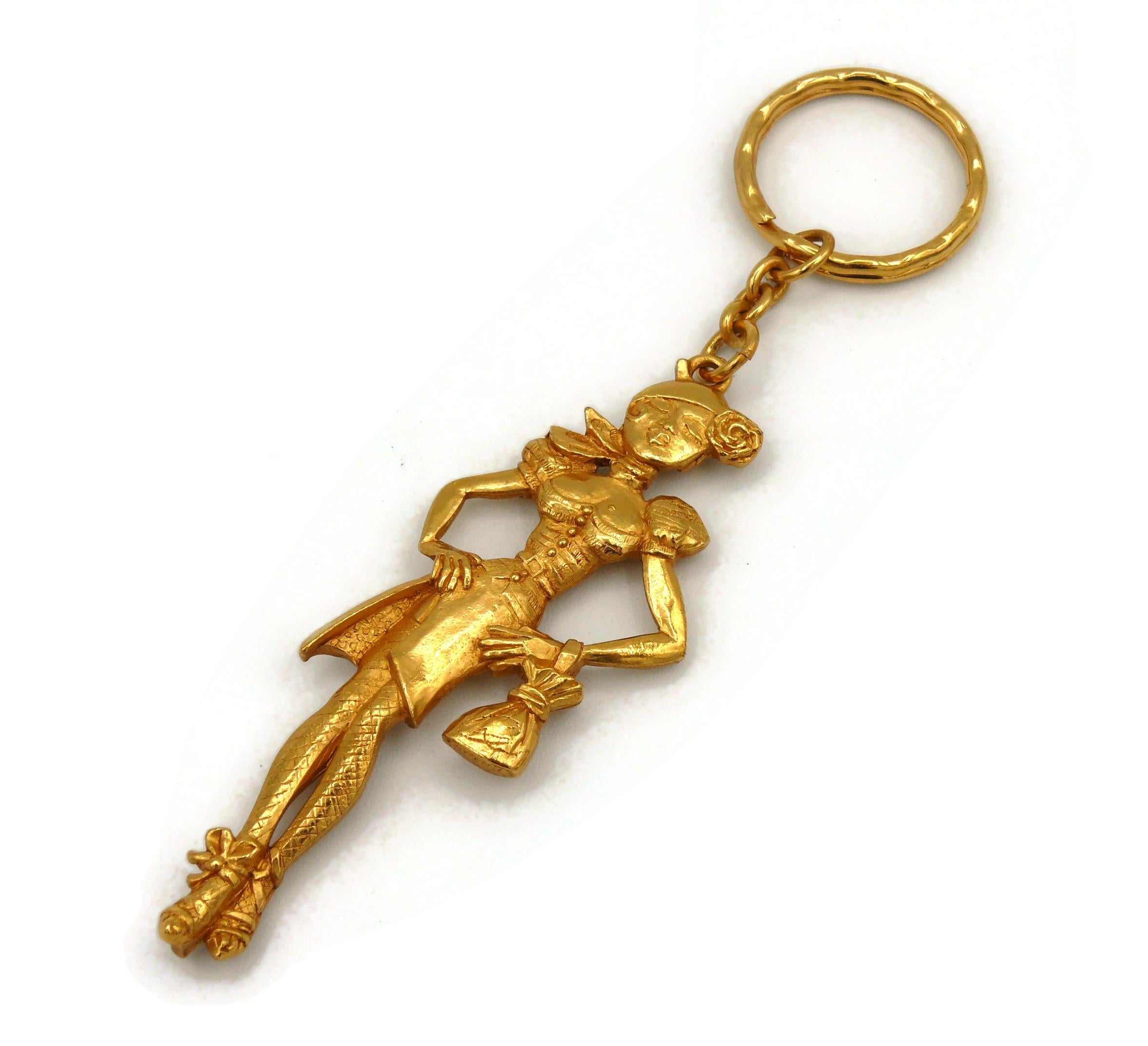 Christian Lacroix Vintage Gold getönter Arlety Schlüsselanhänger Tasche Charme für Damen oder Herren im Angebot