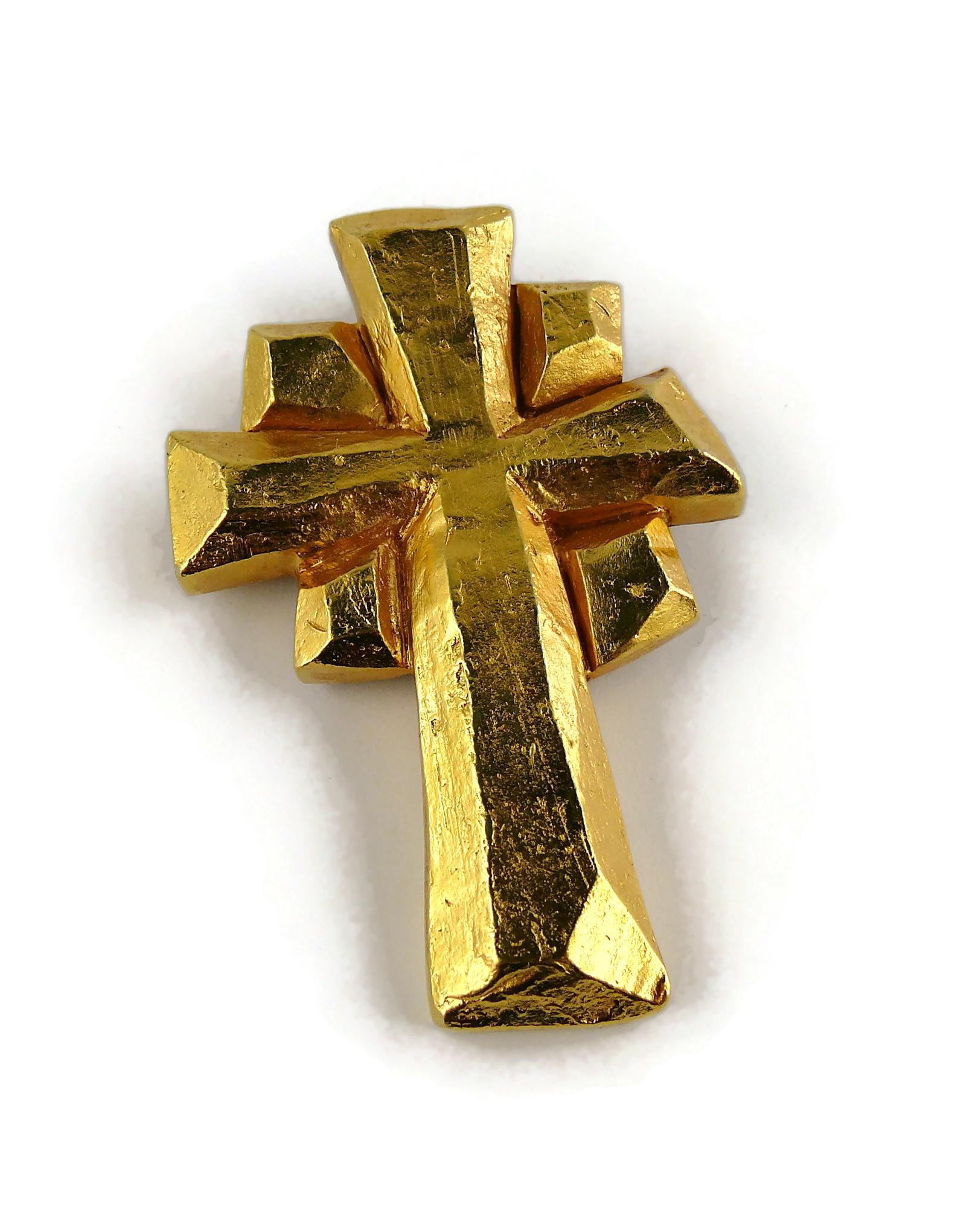 crucifix brooch