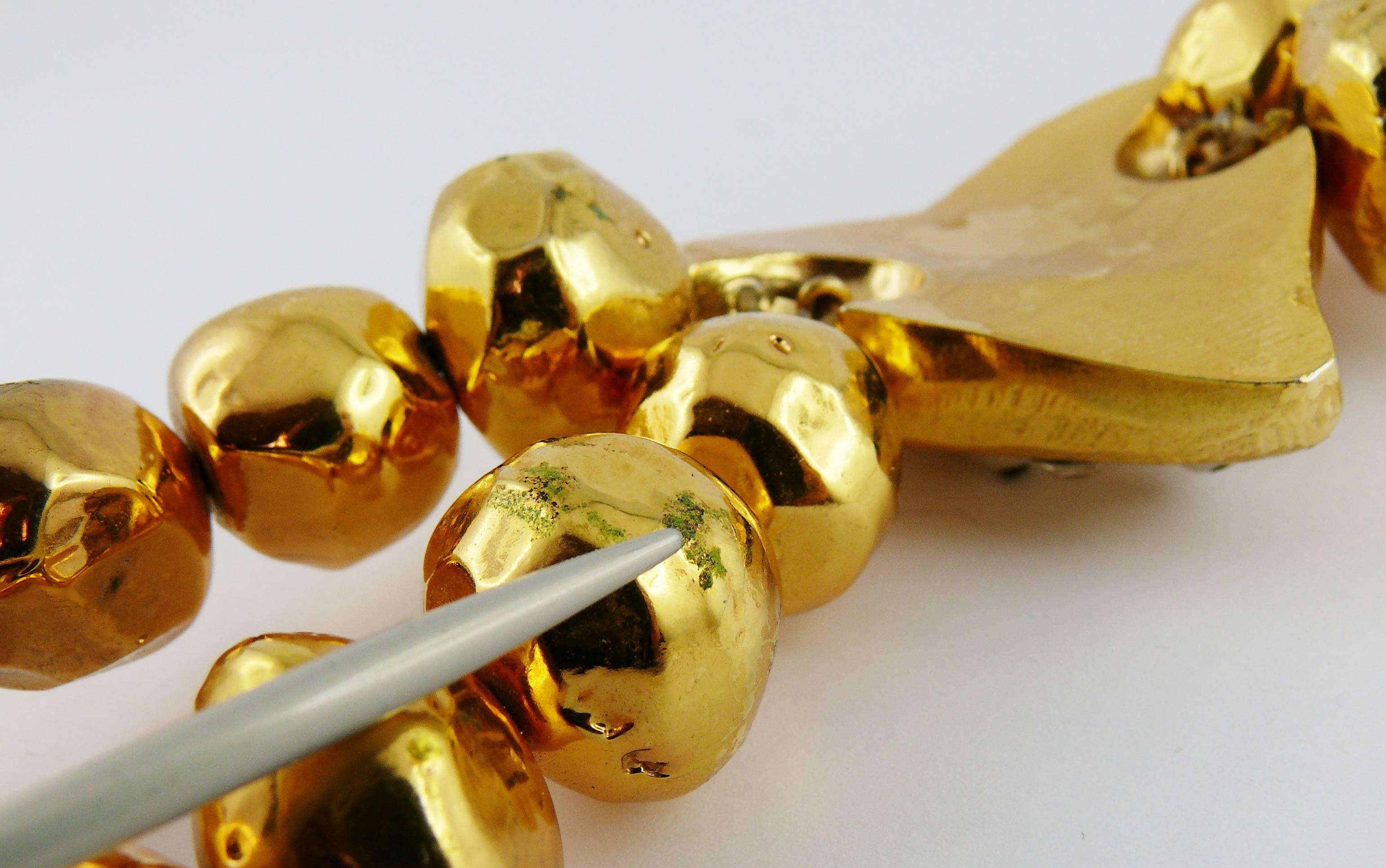 Christian Lacroix Vintage Gold Toned Choker For Sale 6