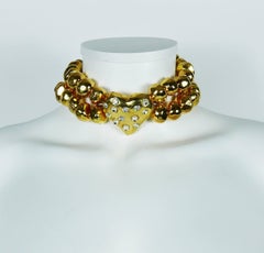 Christian Lacroix Vintage Gold Toned Choker