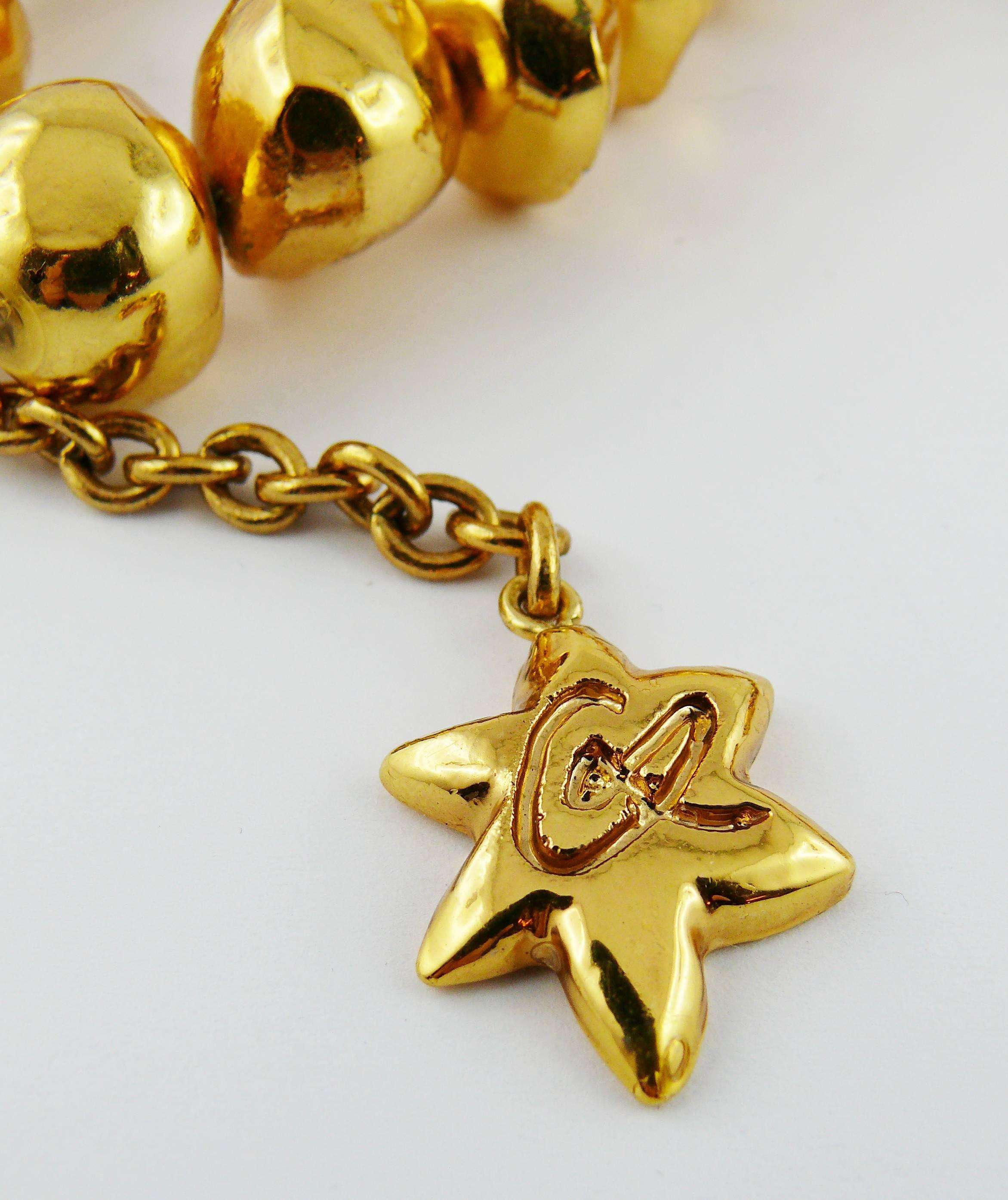 Christian Lacroix Vintage Gold Toned Choker In Good Condition For Sale In Nice, FR