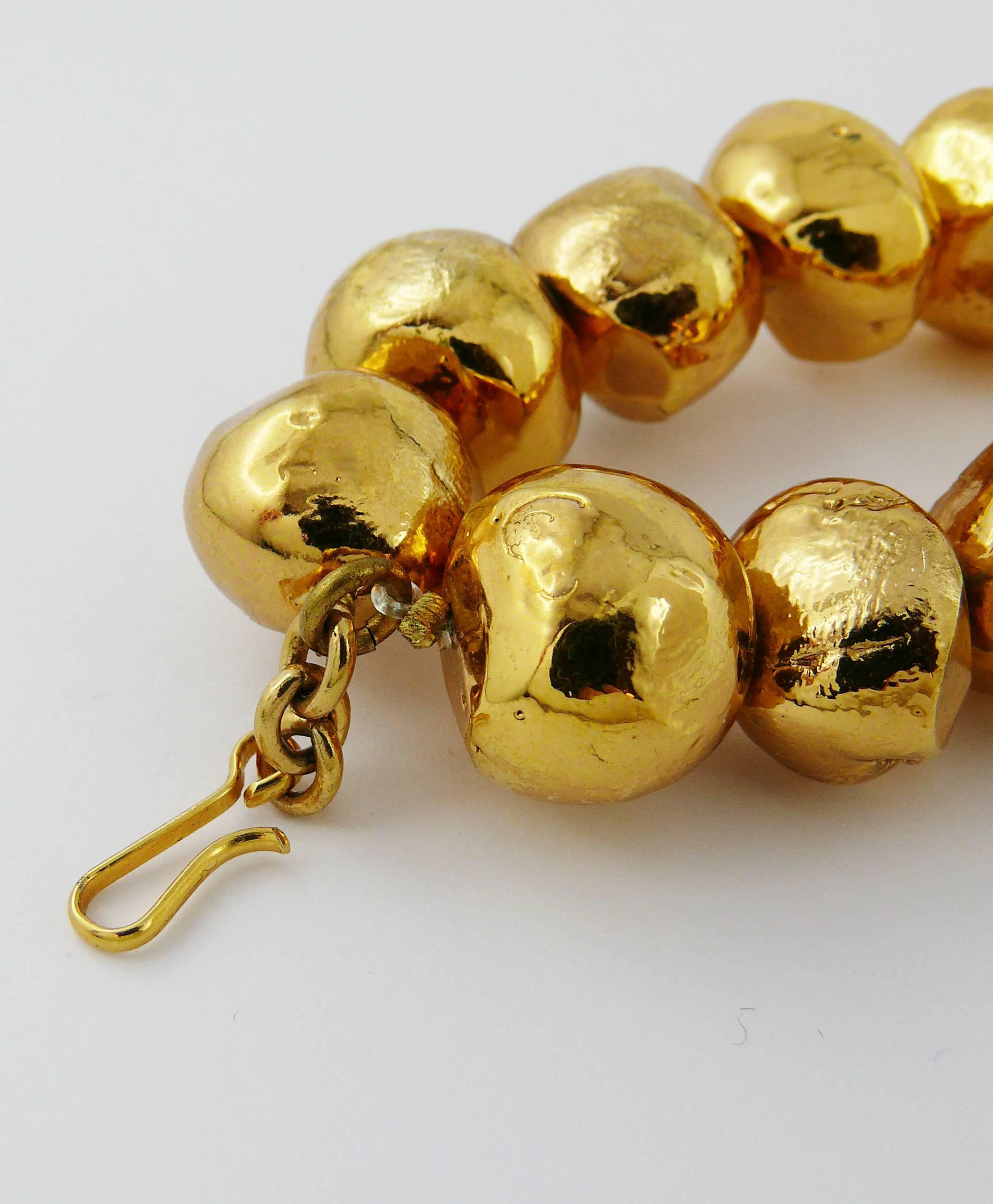 Christian Lacroix Vintage Gold Toned Choker For Sale 3