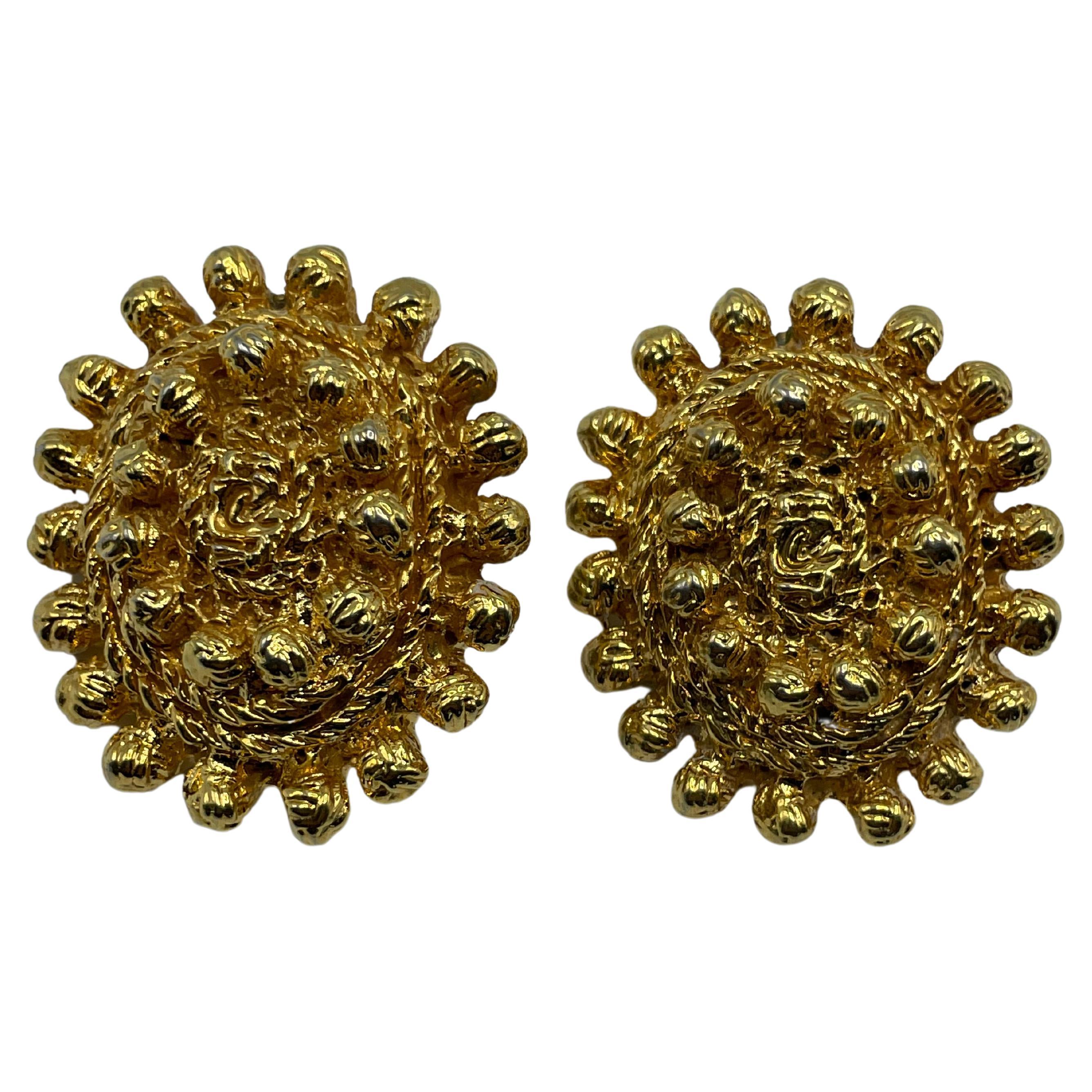 Christian Lacroix Vintage Gold Toned Earrings